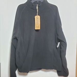 Logan & Martin Black Quarter Zip Fleece Jacket XXL